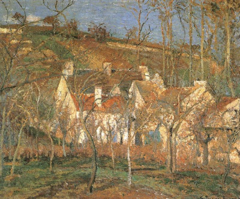 Camille Pissarro Red roof oil painting picture